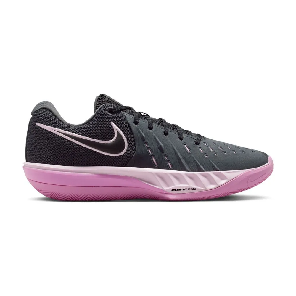 Basketbalschoen van Nike, grijs met roze zool